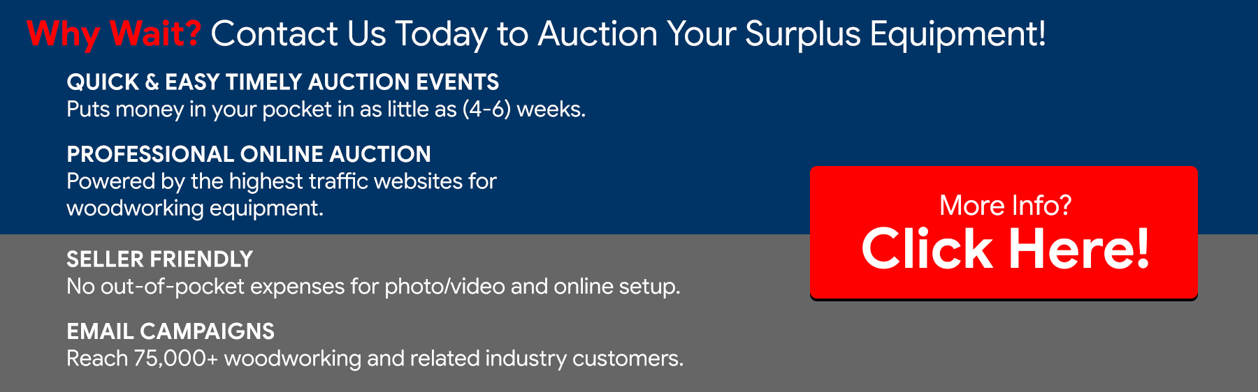 Sell Your Surplus with Us!!!